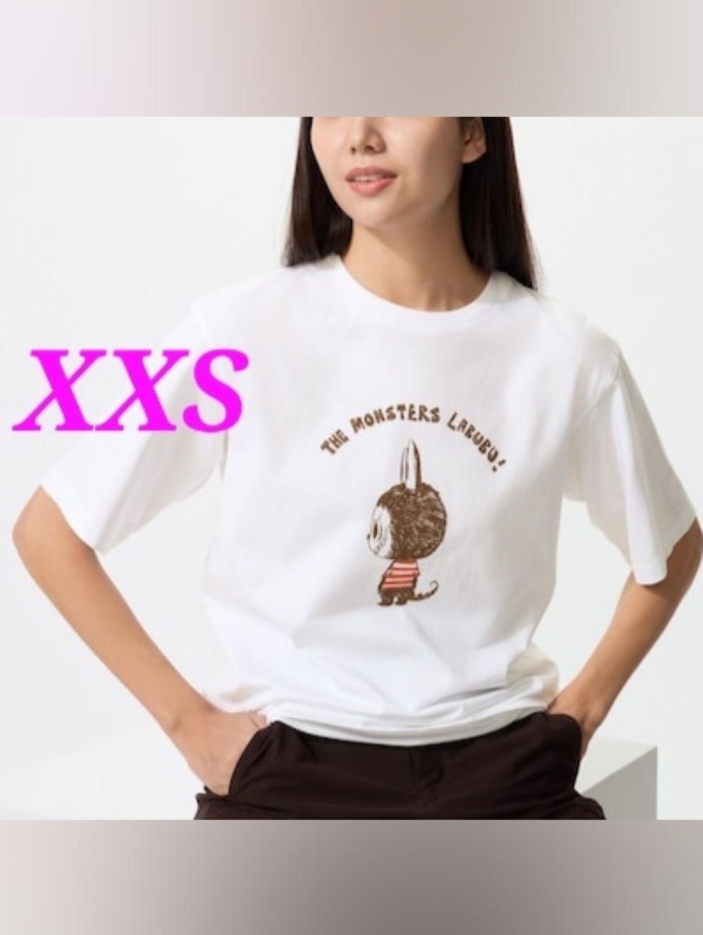 POP MART Uniqlo x Monsters Labubu Graphic T-shirt Size XXS